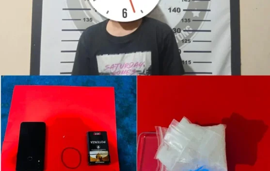 Polisi Amankan Pria dan Sita 55,34 Gram Sabu di Mepanga Parigi Moutong