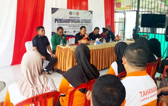 Tahanan Lapas Kelas IIB Ampana Terima Edukasi Hukum Litigasi