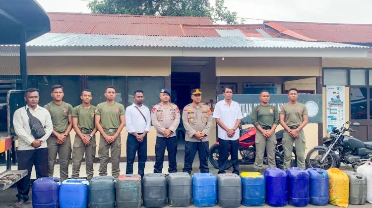 Kompi 4 Batalyon A Pelopor Satbrimob Polda NTT Gagalkan Penyelundupan Sopi Ilegal