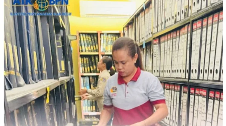 Tertib Administrasi Kantor Pertanahan Belu Laksanakan Kegiatan Penataan arsip