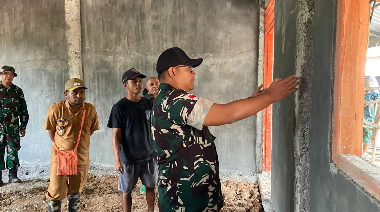 Dandim TTU Tinjau Progres TMMD di SMAN Nilulat