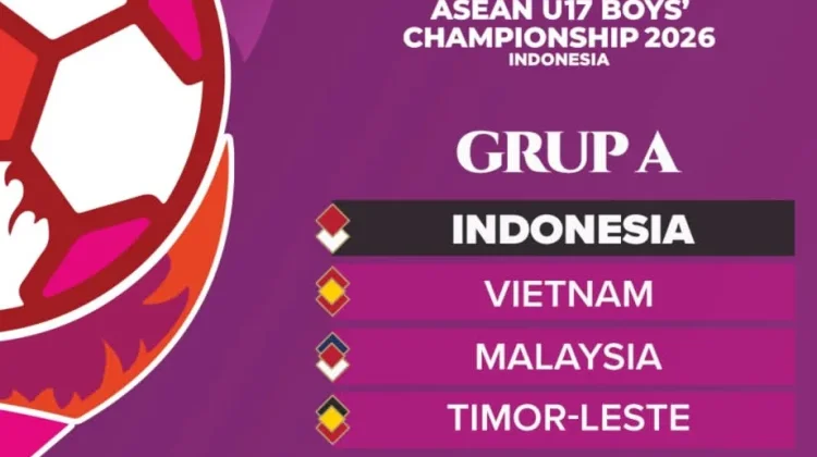 Piala AFF U-17; Timnas Indonesia Masuk Grup Neraka