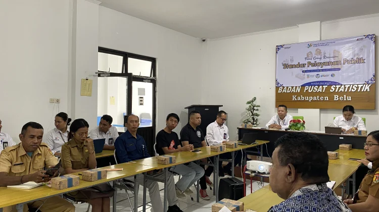 Perkuat Pelayanan   BPS Belu Gelar FDG  Standar Peningkatan Pelayanan Publik