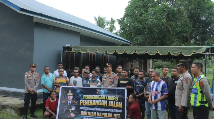 Pemuda Wilayah Barat Apresiasi Bantuan Lampu Jalan dari Kapolda NTT