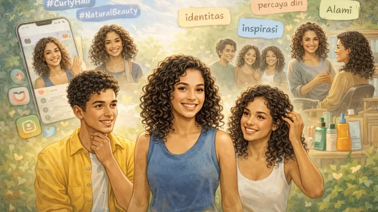 Anak Muda Pilih Tampil Alami dengan Rambut Keriting