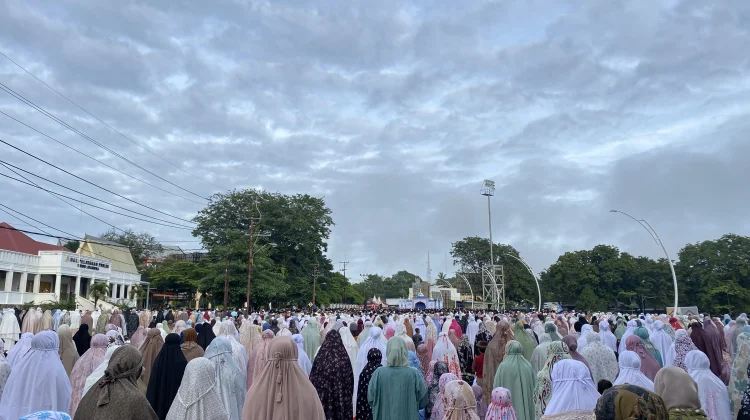 Umat Muslim Belu, Salat Idulfitri  1477 H/2026 M di Pelataran Mall Pelayanan Publik