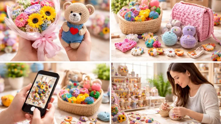 Buket Rajut dan Aksesori Jadi Produk Laris Anak Muda