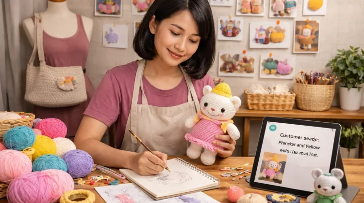 Pesanan Khusus Rajutan Jadi Tantangan Sekaligus Ruang Kreativitas