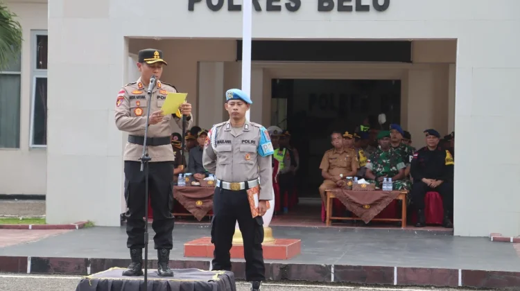 Kapolres Belu Pimpin Upacara Gelar Pasukan Operasi Semana Santa Turangga 2026
