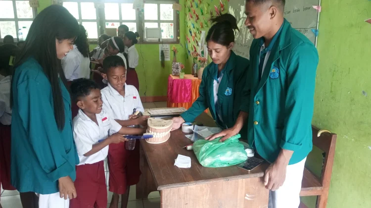 PKL Unimor Sambangi SDK Fulanmonu Edukasi Pola Hidup Sehat sejak Dini