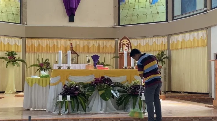 Gereja Katedral  Atambua Rampungkan Persiapan Sambut  Perayaan Paskah