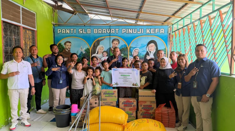 HUT ke-125, Pegadaian Kefamenanu Berbagi Kasih di Panti SLB Brayat Pinuji