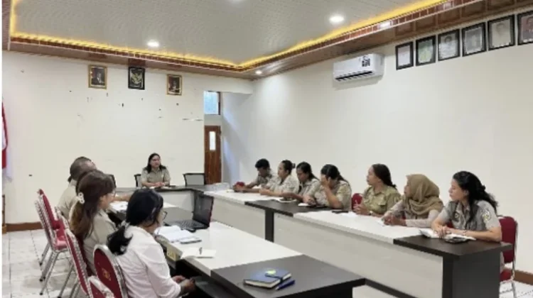 Kantor Pertanahan Belu Gelar Rapat Evaluasi Mingguan