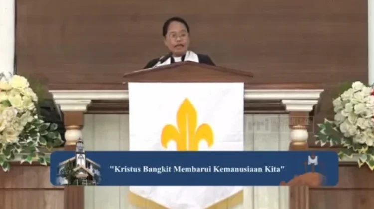 Ribuan Jemaat Mengikuti Perayaan Minggu Paskah  di GMIT Polycarpus Atambua