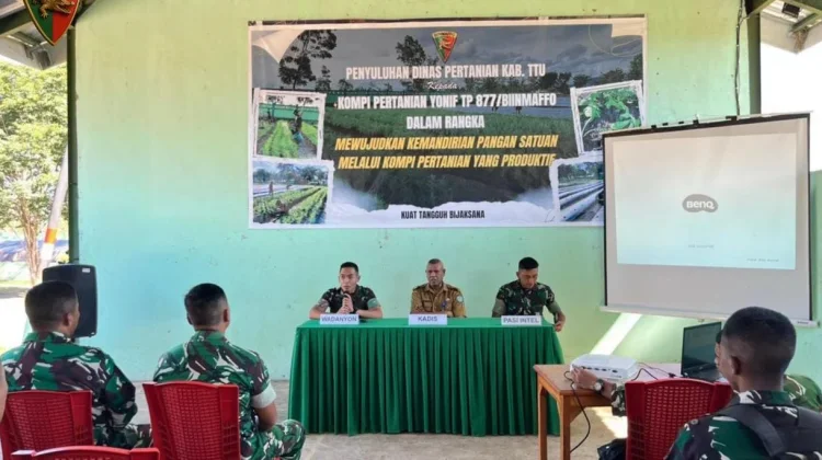 Distan TTU Sosialisasi Eco Enzyme di Yon TP
