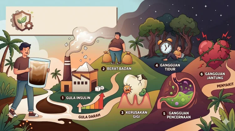 Waspada Bahaya Minum Kopi Susu Gula Aren Berlebihan