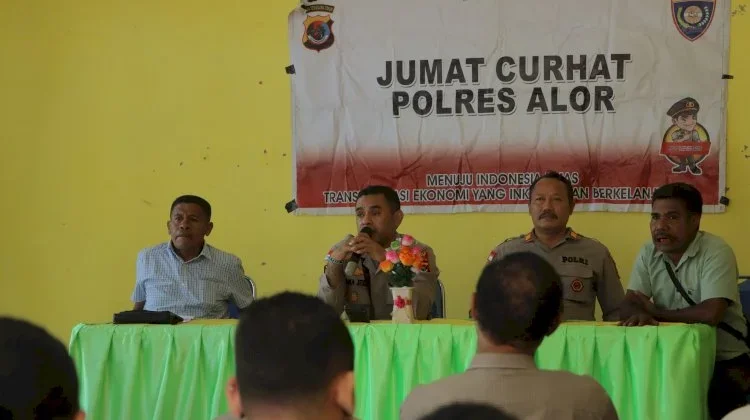 Serap Aspirasi Warga, Polres Alor Dorong Solusi Nyata lewat Jumat Curhat