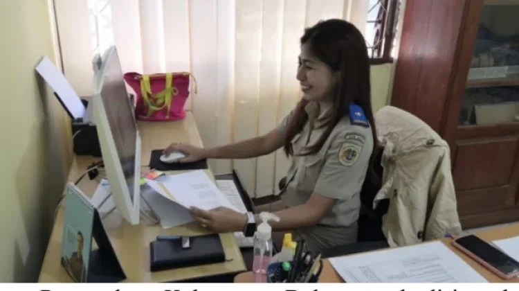 Kasubag Kantor Pertanahan Belu Ikuti Kegiatan Itjen BPN NTT Via Daring