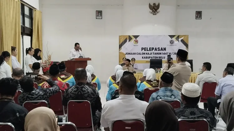 Wakil Bupati Belu Melepas Resmi 12 Orang Jemaah Calon Haji Perbatasan Belu