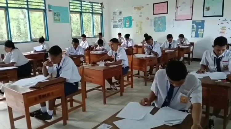 Jalani UAS, Kepsek SMPN Maubeli Nyatakan Siswanya Siap
