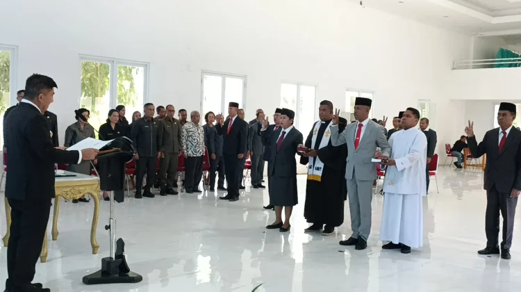 Sebanyak Delapan Pejabat Pimpinan Tinggi Pratama Resmi Dilantik Bupati Belu