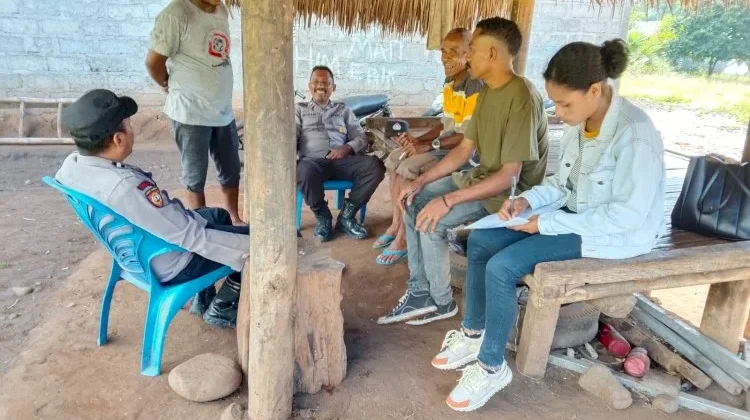 Polsek Alor Timur Ajak Masyarakat Tingkatkan Kepedulian Terhadap Kamtibmas