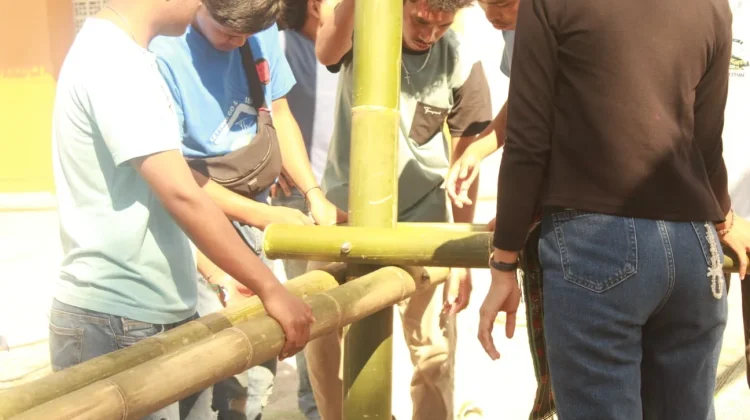 Mahasiswa Arsitektur Aktif Pelajari Pengelolaan dan Konstruksi Bambu