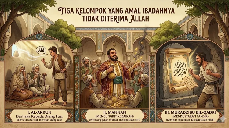 Renungan Islam: Tiga Golongan yang Ditolak Amalnya di Akhirat