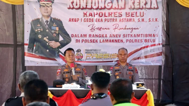 Kapolres Belu Minta Anggota Polsek Lamaknen Jaga Kekompakan