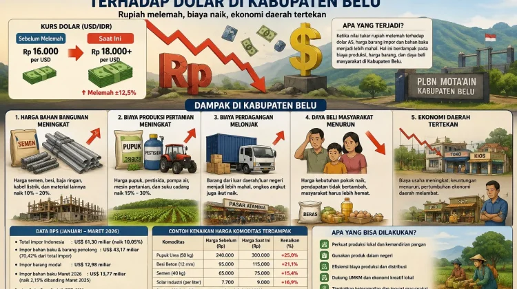 Dampak Melemahnya Nilai Tukar Rupiah terhadap Dolar di Kabupaten Belu