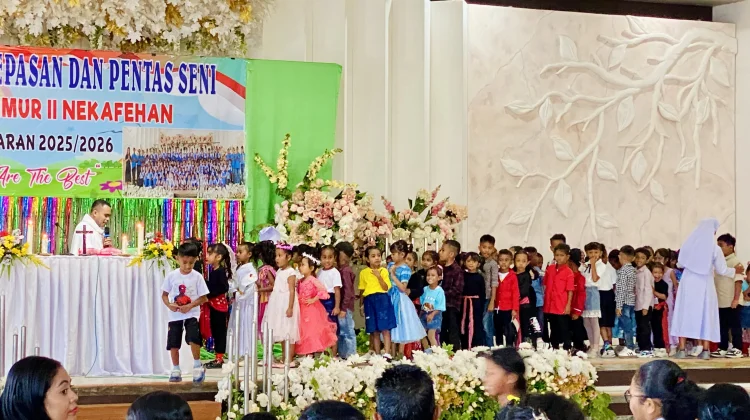 TK Bintang Timur II Atambua Gelar Misa Syukur Pelepasan Anak Didik