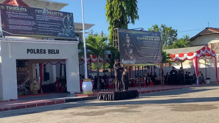 Polres Belu Gelar Upacara Memperingati HUT Bhayangkara ke-80