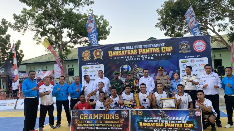 Turnamen Dansatgas Pamtas Cup Hidupkan olahraga Voli di Tapal Batas RI-RDTL
