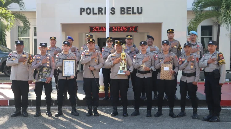Polres Belu Raih Penghargaan Layanan Call Center 110 Terbaik