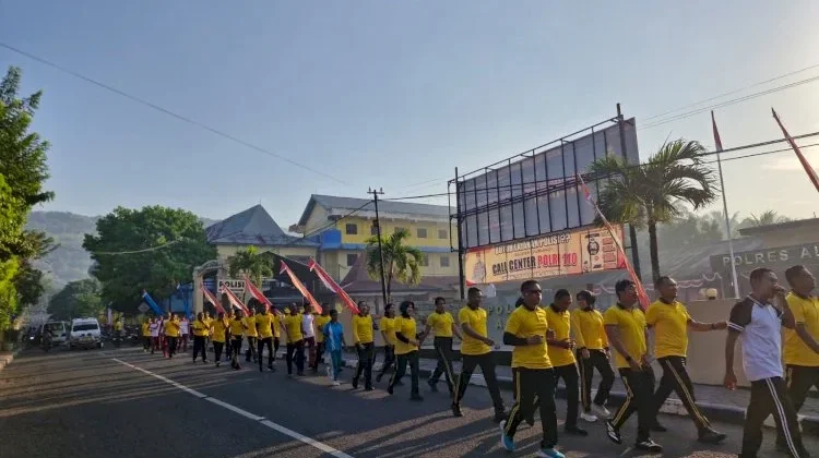 Polres Alor Tingkatkan Kebugaran Personel Demi Pelayanan Masyarakat