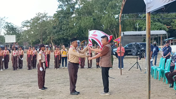 Lepas Kontingen Pramuka Ikut Jambore Daerah dan Nasional Ini Pesan Bupati Belu