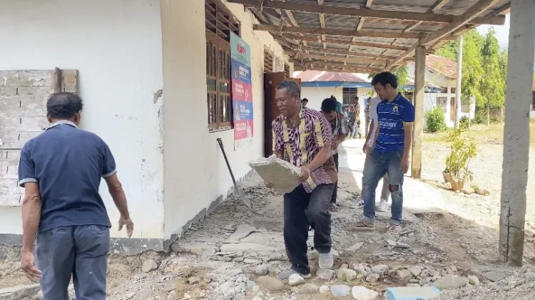 Langkah Cerdas, Pj Desa Tohe Penataan Infrastruktur di Desa Secara Swadaya