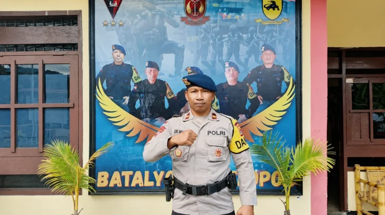 Menjelang HUT Ke-81 RI, Brimob Alor Ajak Warga Perkuat Persatuan dan Kondusivitas