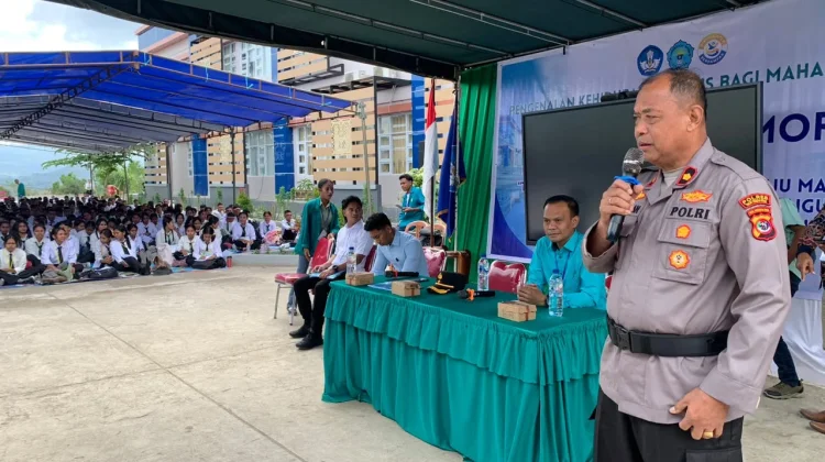 Unimor-Polres TTU Sosialisasi Bahaya NAPZA Bagi 1900 Mahasiswa Baru