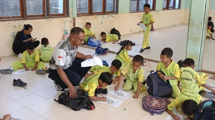 Kolaborasi SDN Wirasakti - PT Wings Gelar Lomba Mewarnai dan Konstruktif Kreatif