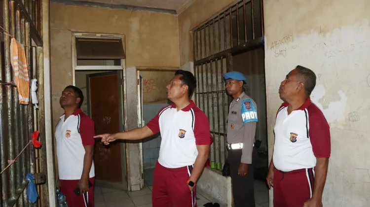 Kapolres Belu Cek Ruang Tahanan dan Kondisi Kesehatan Warga Binaan