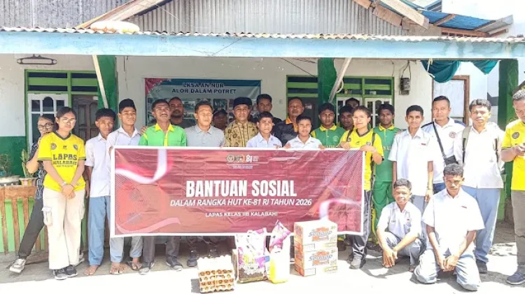 Lapas Kalabahi Berbagi Bantuan Pangan Bersama Anak Yayasan An-Nur
