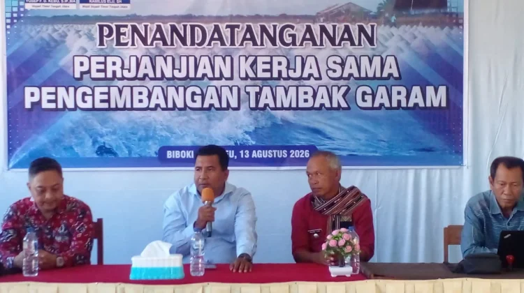 PT Blue Ocean Salt dan Pemilik Lahan, Tanda Tangani PKS Pengembangan Lahan Garam