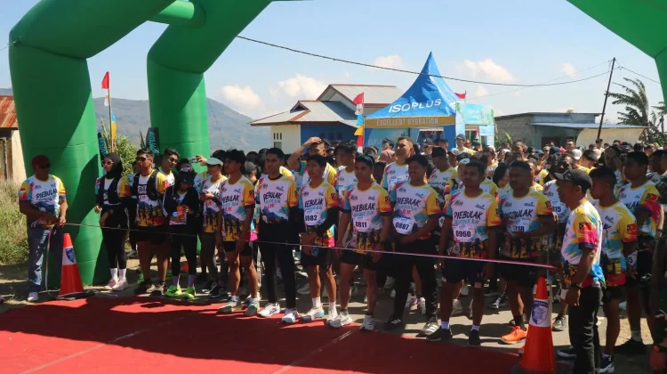Ratusan Peserta Mengikuti Lomba Lari "Fun Run" di Kecamatan Lamaknen Selatan