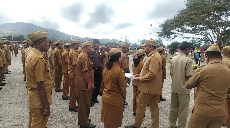 Sebanyak 114 ASN di TTU Dijatuhi Sanksi saat Apel 14 orang Sanksinya Berat