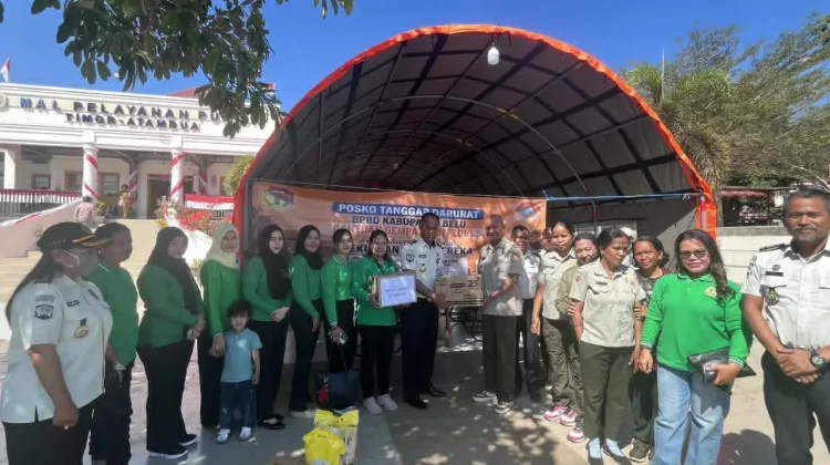 Lapas Atambua Salurkan Bantuan bagi Korban Gempa Flores
