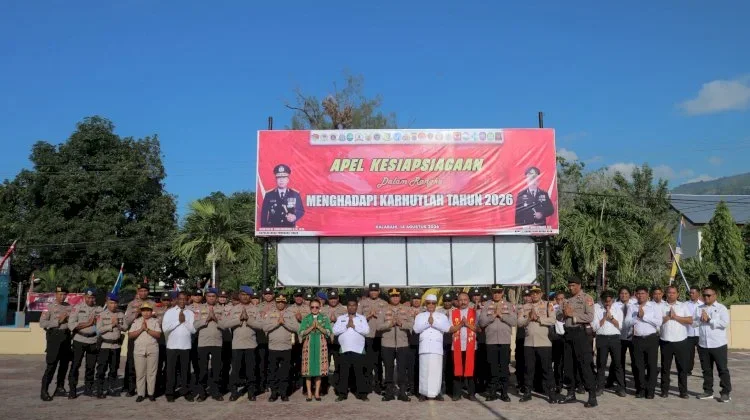 Polres Alor Gelar Doa Lintas Agama untuk Masyarakat Terdampak Gempa Flores