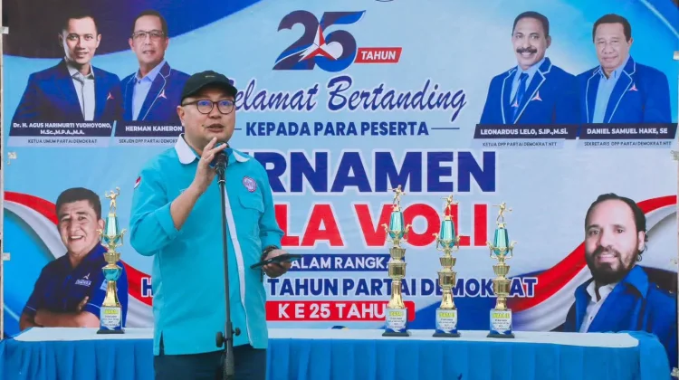 Partai Demokrat Belu Adakan Lomba Voli Demokrat Satu