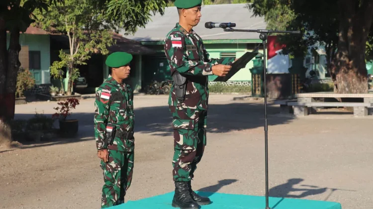 Perkokoh Jiwa Nasionalisme, Kodim 1605/Belu Gelar Upacara Bendera Awal September