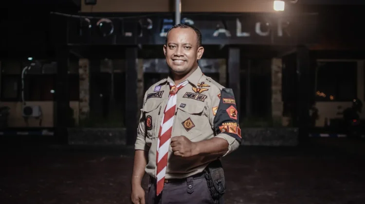 Pramuka Saka Bhayangkara Polres Alor Ajak Generasi Muda Ikuti Kegiatan Positif